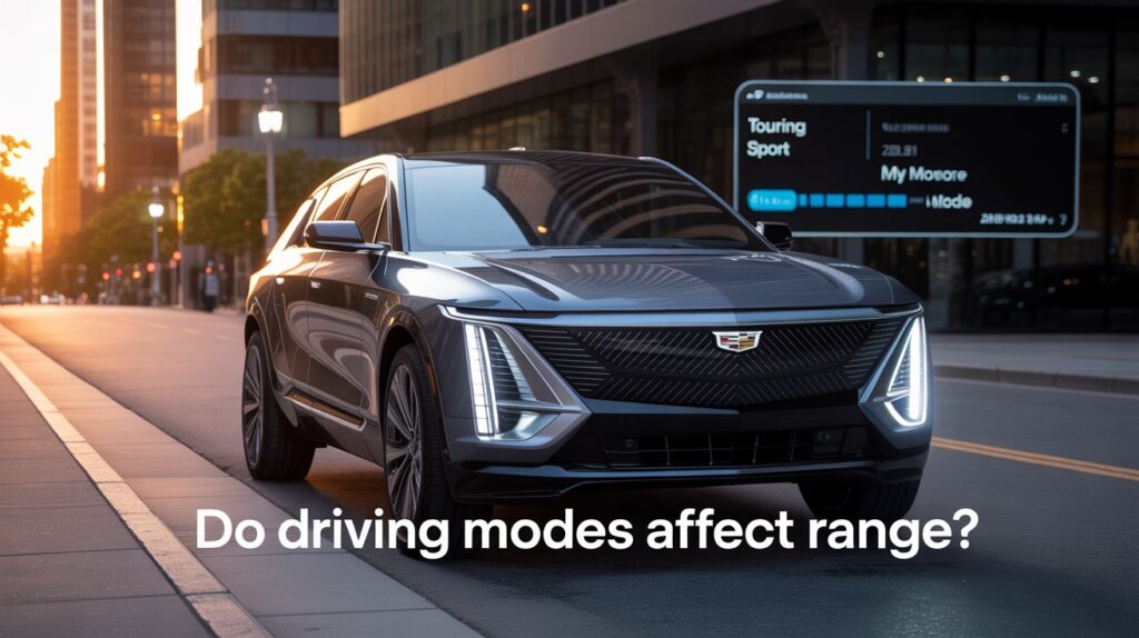 Do the Driving Modes in Cadillac Lyriq Offer Different Ranges or Battery Usages?