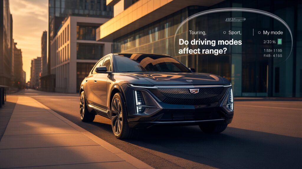 Do the Driving Modes in Cadillac Lyriq Offer Different Ranges or Battery Usages?