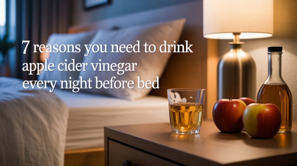 7 reasons you need to drink apple cider vinegar every night before bed