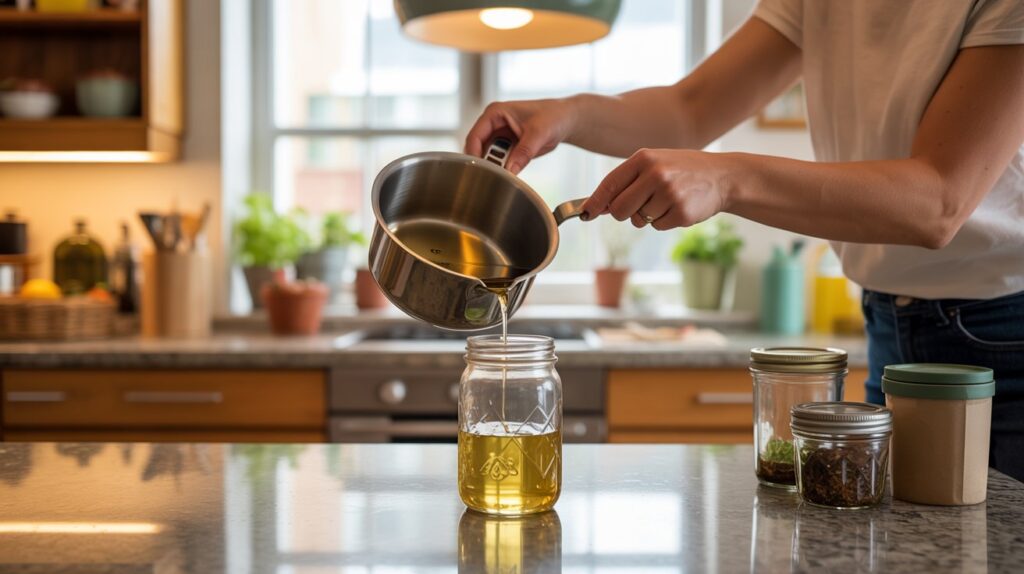 how to dispose of cooking oil​