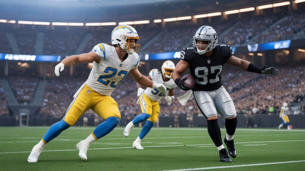 los angeles chargers vs las vegas raiders match player stats