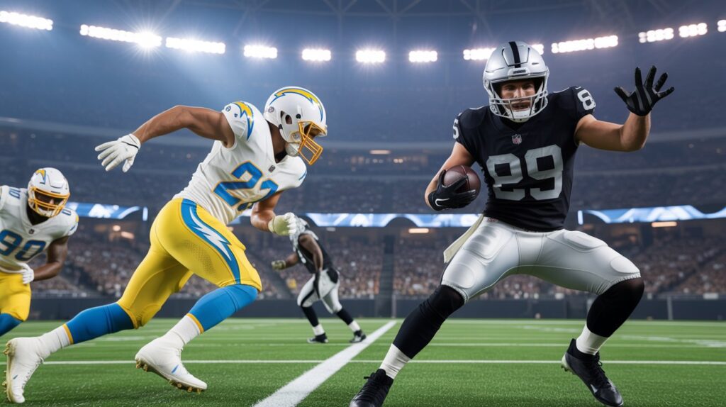los angeles chargers vs las vegas raiders match player stats